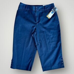 🎉5 for $45  NWT Croft & Barrow Capri Pants Women Size 14 Blue